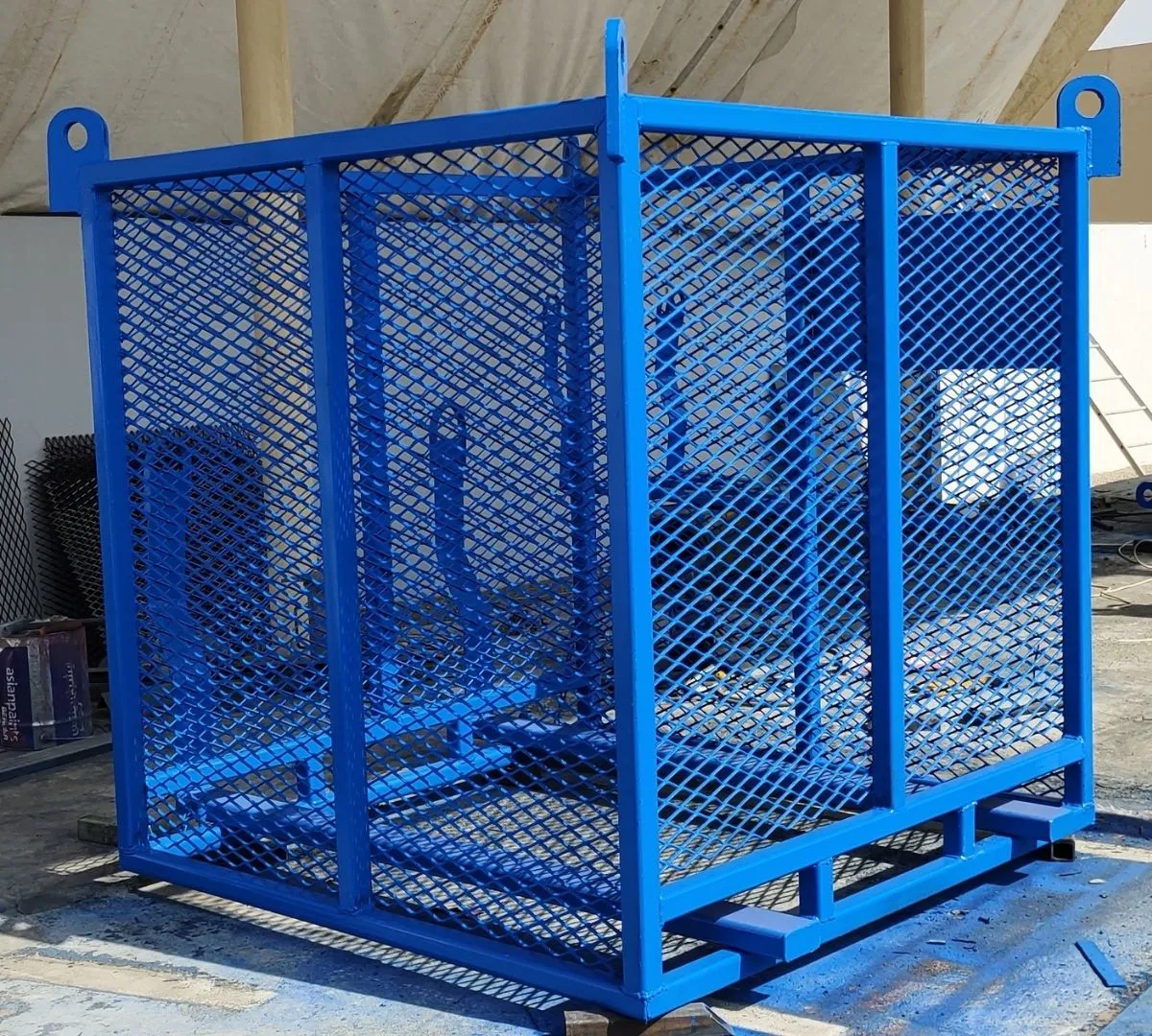 Block Lifting Cage fabricated with reinforced steel construction